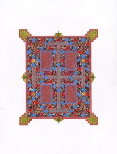 Carpet Page – Inspired by Lindisfarne Fol. 210v